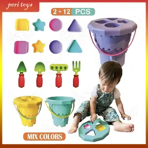 Mainan Anak Shape Sorter bucket Edukasi Anak Puzzle Bentuk