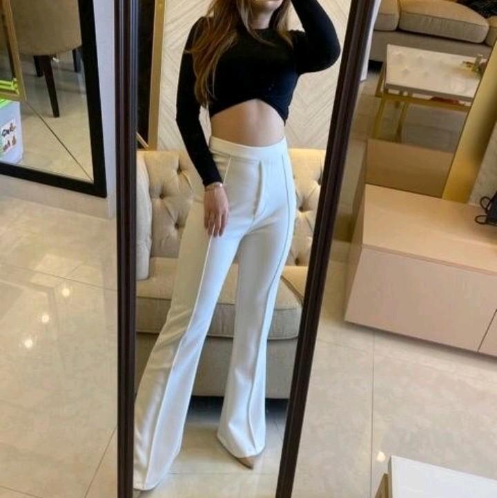 Product Introduction of [VM} - Vanesha Margaretta - 516 Celana Cutbray Scuba (Best Seller) / Scuba Pants / Celana Cutbray HW Melar Panjang Wanita 37