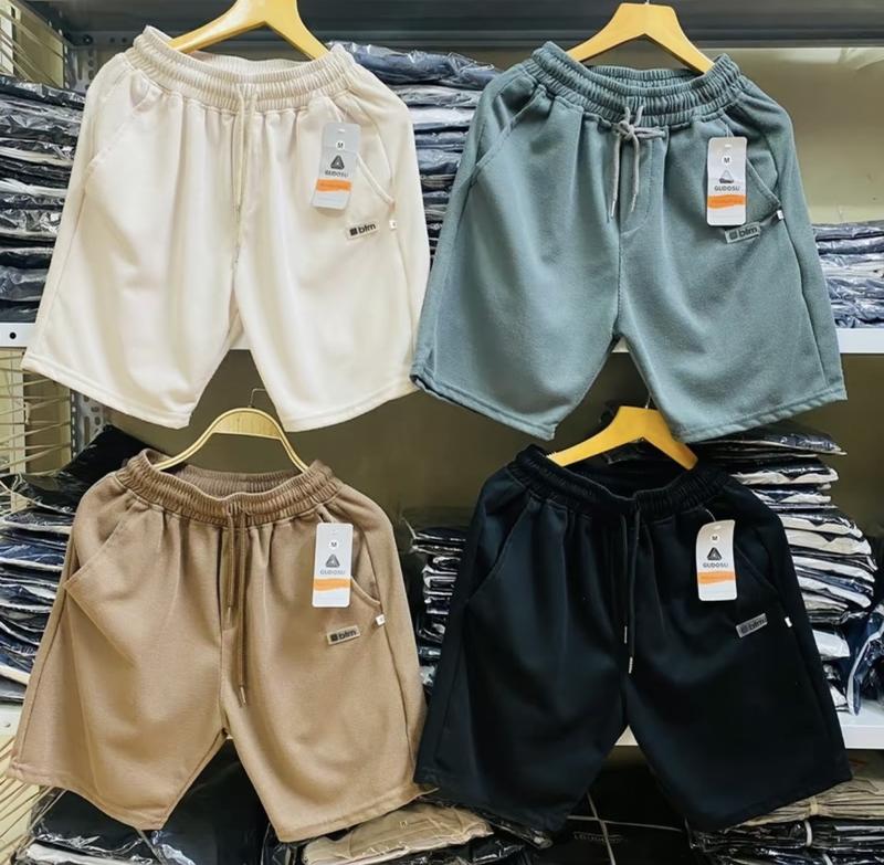 40-90kg Combo 3 quần short nam nữ vải thun tổ ong thoáng mát logo Gudosu - được chọn màu