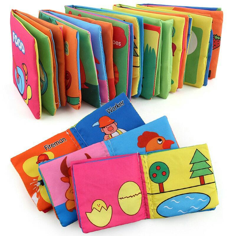 Product Introduction of Soft Book Buku Bantal Kain Mainan Edukasi Anak Bayi Melatih Sensori Pendengaran Bunyi Kresek Saat Digesek - 10.5 cm 20