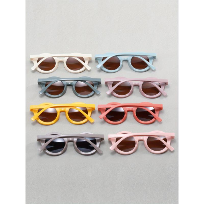 Product Introduction of 8pcs Round Retro Style Glasses for Kids and Adults - Colorful, Playful Designs with Thick Frames, Perfect for Graduation, Birthday Parties, and Everyday Fashion, Everyday Fashion Accessories | Playful Accessory | Durable Plastic Frame, Kids 15