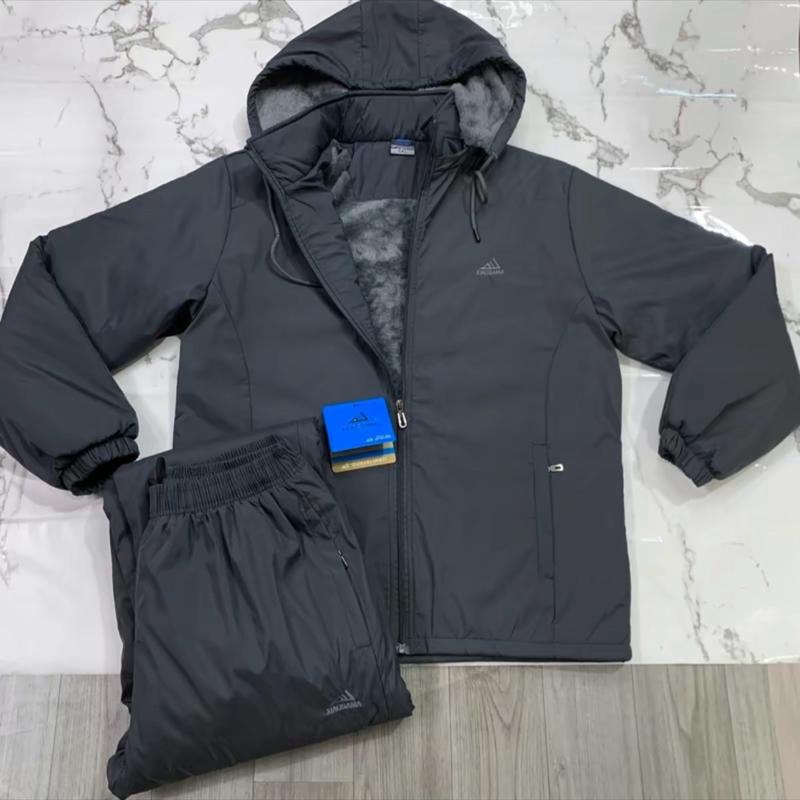 Bộ Quần Áo Gió Lót Lông Nam Trung Niên Dày Dặn Siêu Ấm Tặng Bố