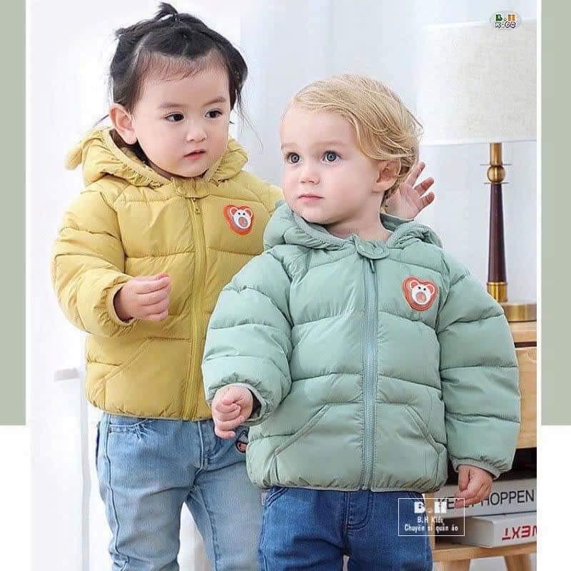 Product Introduction of Áo phao tai gấu nót nỉ cho bé 8_20kg 7