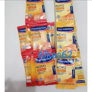 Koyo Panas Koyo Hangat Hansaplast Koyo Penghilang rasa nyeri dan pegal pegal linu harga per 5 sachet persachet isi 2 lembar