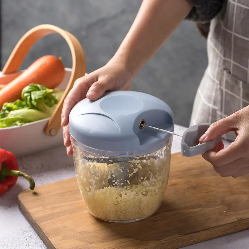 Manual Garlic Press, 1 Count Vegetable Chopper, Hand Pulled Garlic Crusher, Kitchen Ginger Garlic Chopper, Household Vegetable Cutter