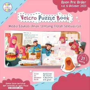 Buku Puzzle Anak Velcro Puzzle Book-Seri Menghargai Diri Sendiri untuk anak perempuan Hard Cover