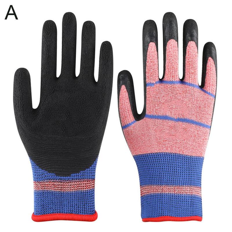 Product Introduction of Latex Labor Protection Gloves Half-hang Dipped Elastic Gloves Women's Thick Wear-resistant Labor Protection Gloves 16