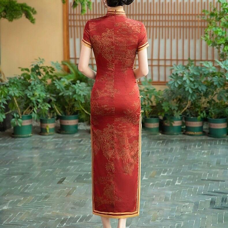 Sườn xám thượng hải dáng dài size từ 47-65kg Nữ 6