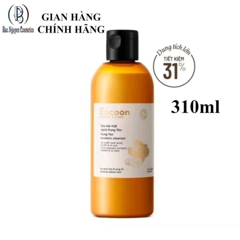Chính Hãng Sữa rửa mặt Nghệ Hưng Yên Cocoon 310ml làm sạch và đều màu da