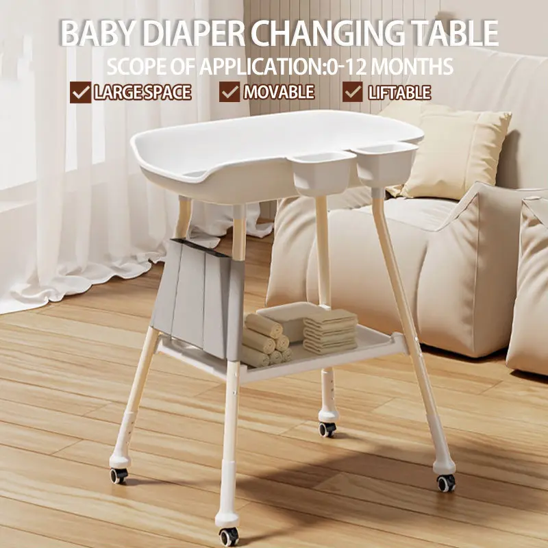 Baby Diaper Changing Table/Infant Massage Table Newborn Multifunctional 0-12 Months Care Table