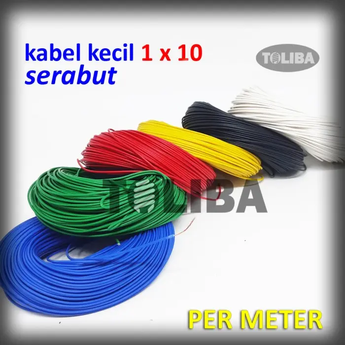 kabel kecil kabel serabut 1x10 kabel elektronik kabel tunggal serabut