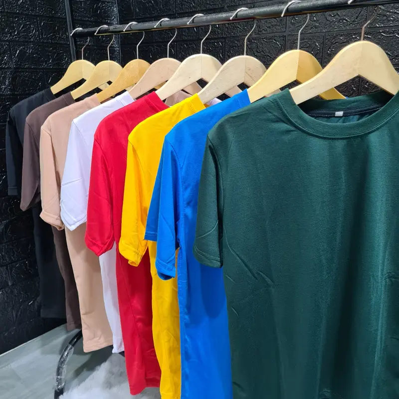(PROMO)100K dapat 8 Kaos Polos Lengan Pendek 1