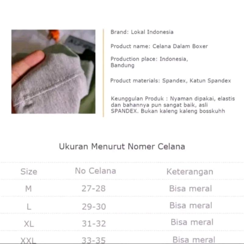6 PCS CD PRIA DEWASA SIMPAK PRIA MURAH BOXER PRIA HIGT QUALITY Katun Karet Lembut 6