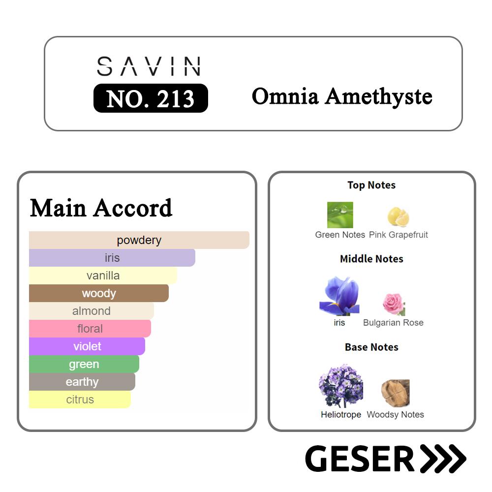 SAVIN PARFUM 213. OMETHYST