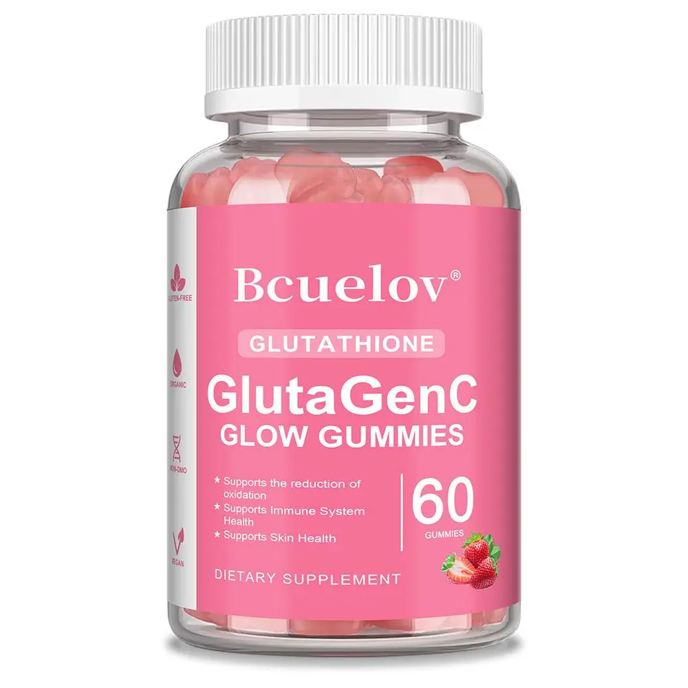 bcuelov glutathione Bcuelov Keratin Support Gummies - D-Biotin + Glutathione for Adult Skin (60  Pcs)