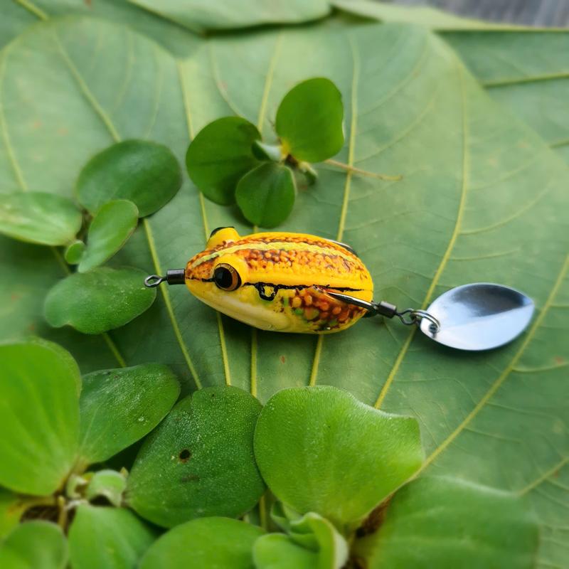 ￼Mồi câu lure 911FTD 3.5cm siêu mềm, Nhái hơi câu lure cá lóc bao nhạy SIZE 6,5G 10G