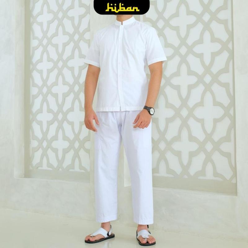 Celana Sirwal Putih Perlengkapan Haji dan Umroh Pria Muslim Dewasa 5