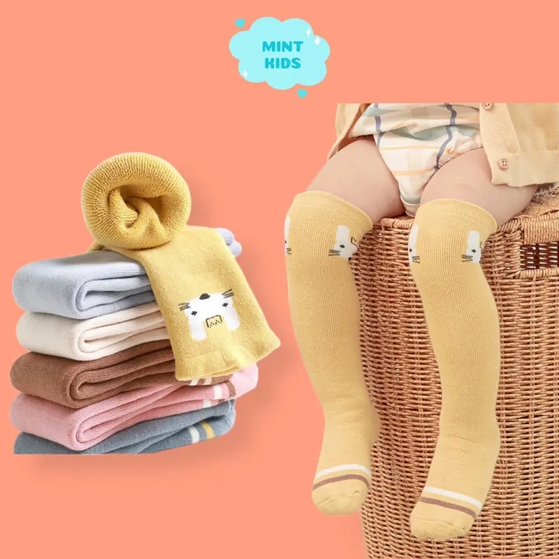 HDFJADSHOP Tất cho bé, tất dài cho bé 0 đến 5 tuổi lông xù ấm áp TD-06