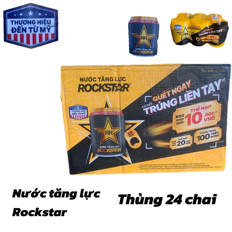 Nước tăng lực Rockstar thùng 24 lon 250ml nuoc tang top