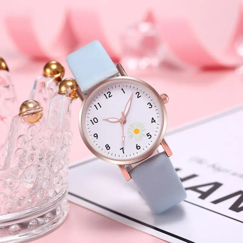 Đồng Hồ Đeo Tay Nữ, Hợp Xu hướng, Dạ Quang, Thiết Kế Đơn Giản, Dây Da Thường Ngày Phong Cách Thạch Anh, Thích Hợp Làm Quà Tặng, Đồng Hồ Đồng Hồ Watch Led 4