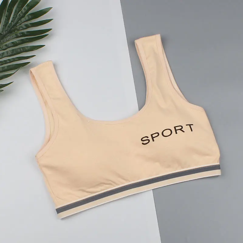 Áo lót có đệm cho bé gái từ 30- 45kg Cotton 7
