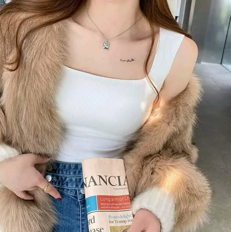 Áo Bra Su Tăm Cổ Vuông Dáng Vừa cao cấp bản vip Nữ Top Women 1