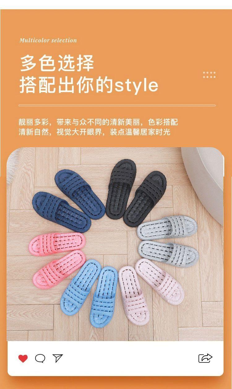 Product Introduction of Dép Đi Trong Phòng Tắm, Thiết Kế Khoét Lỗ Đế Dày, Chống Mùi, Chống Trơn Trượt, Thích Hợp Đi Tắm Và Tắm Khách Sạn, Dành Cho Nam Giới, Bộ Sưu Tập 19k Người 5