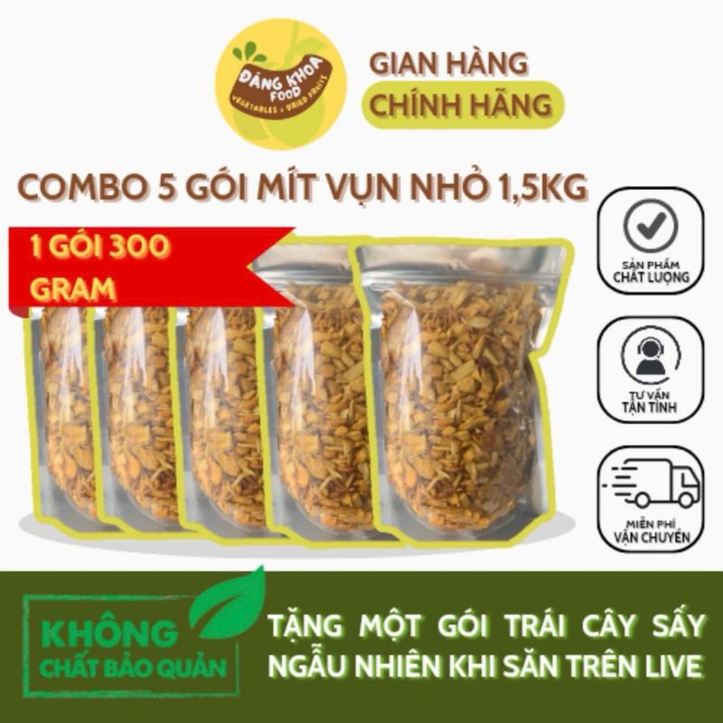 Combo 1kg5 (5 bịch mít sấy vụn nhỏ múc muỗng ngon giòn ngọt)