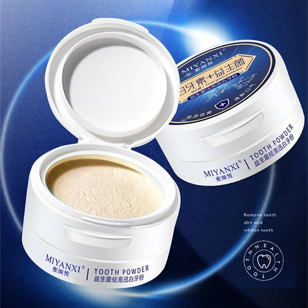Bột đánh răng Probiotic, Cầm Tay, Chăm Sóc hiệu quả, Chăm sóc răng miệng, Bột đánh răng ngọc trai khỏe mạnh, 50g, Không gây kích ứng, Dụng cụ chăm sóc răng miệng Cầm Tay