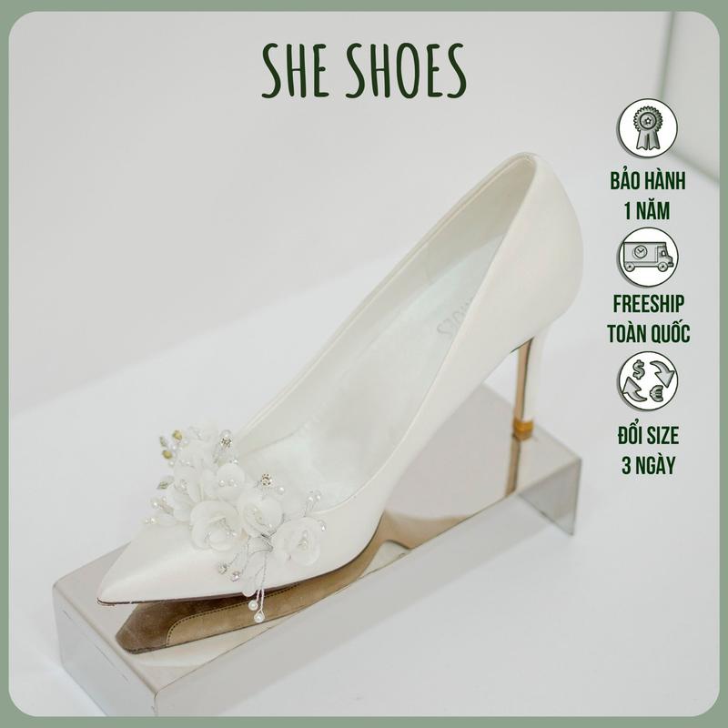 GIÀY CƯỚI FLOWERS 5P 8P ĐỘC QUYỀN BỞI SHESHOES - GC07020