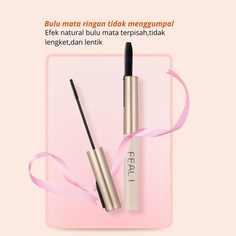 【BPOM】FEALI Mascara Waterproof Long Lasting Volumizing Eye Lash Makeup / Maskara Tahan Air Hitam Kosmetik 4
