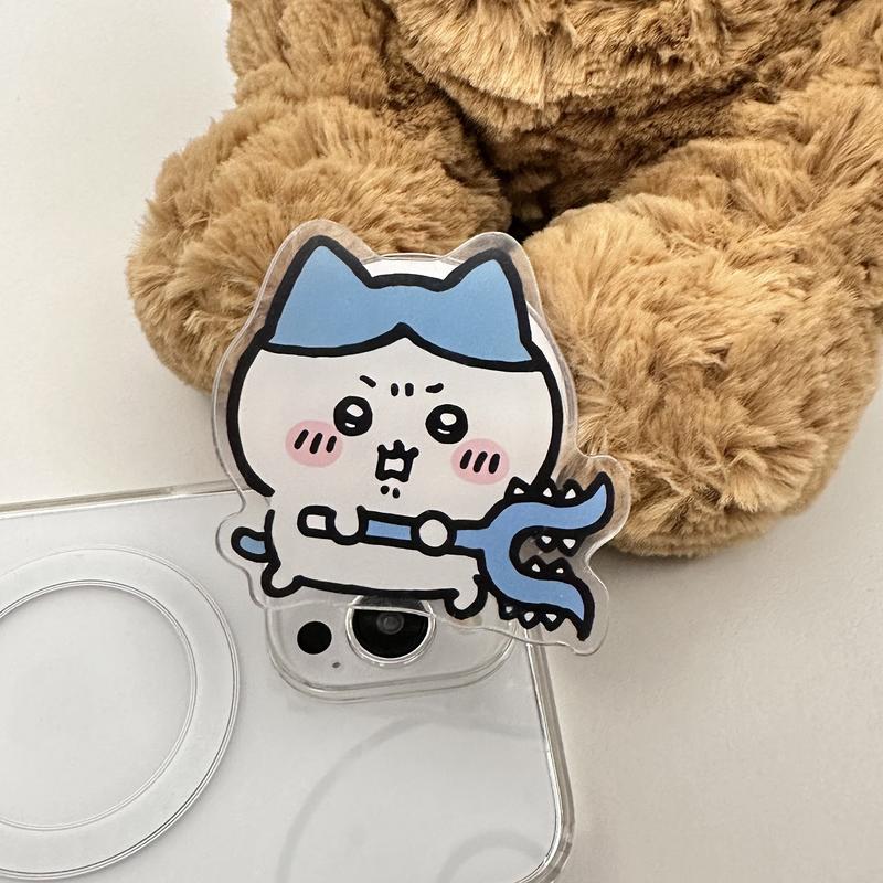 Product Introduction of Japanese Cartoon Chiikawa Magnetic Suction Bracket Cute Giikawa Lazy Bracket opposite Sex Epoxy Airbag Bracket 16
