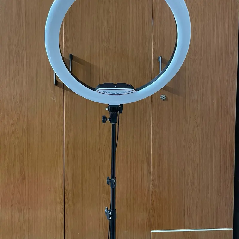 RL-18  [ Bảo Hành 6 tháng ] đèn spa, phun xăm, 45cm Rl-18 , nối mi, nặn mụn, hàng chính hãng. Đã gồm chân 2m1 đèn siêusáng Selfie Phụ Kiện đènngủ nấm Phone Giá Đỡ Điện Thoại 2