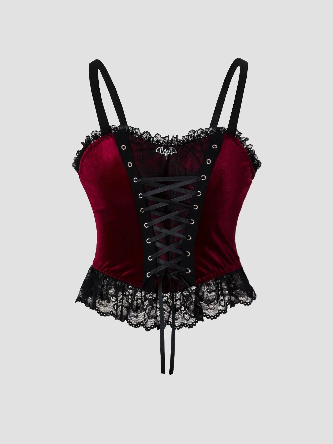 Women's  Lace Trim Cami Top, Gothic Sexy Top for Party Holiday Vacation, Ladies Clothes for All Seasons, Womenswear
