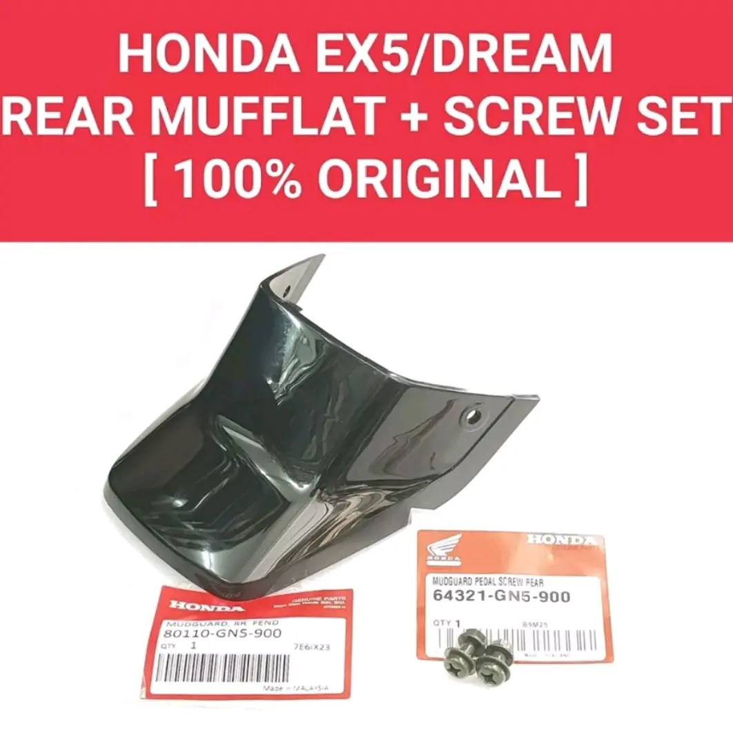 EX5/DREAM- [ ORIGINAL ] REAR FENDER MUFFLAT + SCREW SET