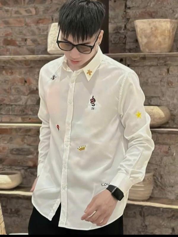 Áo sơ mi nam boy phố chất vải lụa mềm mịn phối hoạ tiết trẻ trung sang trọng mẫu-MỸ LINKSHOP Menswear Tre Shirt Kate