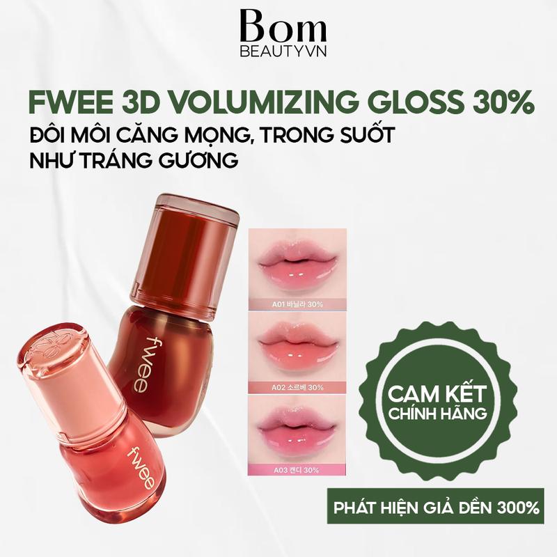 Son Tint Căng Bóng Fwee 3D Voluming Gloss 30% - 5.3gram