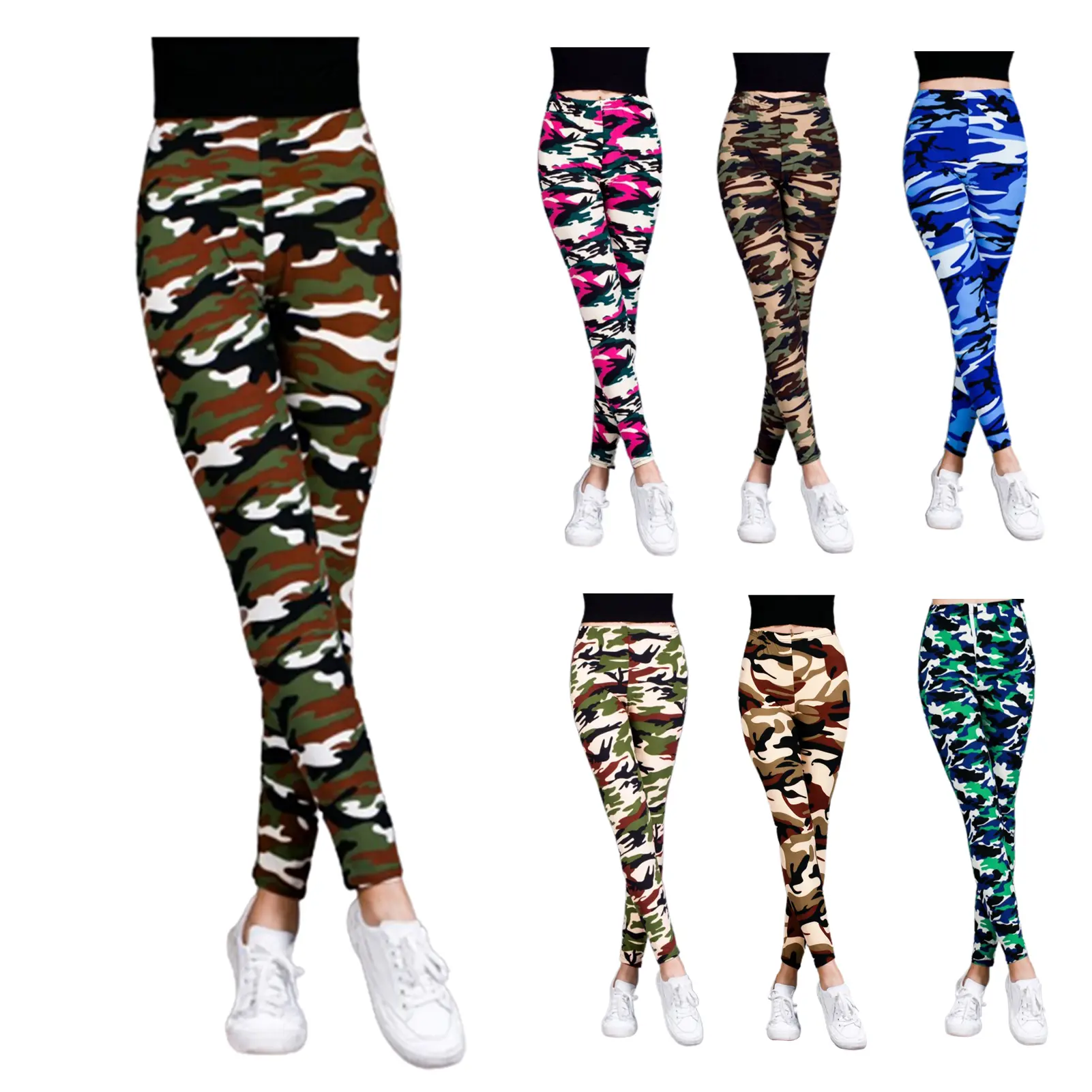 Bqudyzy-Quần Rằn Ri In Họa Tiết Cho Nữ, Cỡ Lớn, Eo Cao, Co Giãn, Dáng Ôm, Cắt Xén, Legging