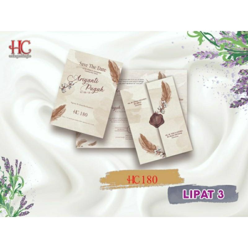 Undangan Pernikahan HC 180 Elegan Modern Paket Lengkap 100 PCS Gratis Label & Plastik - JanjiKita | Default