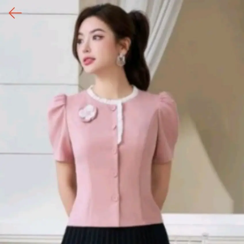 ÁO KIỂU TAY PHỒNG KẾT HOA FROM VỪA VẶN ĐỦ SIZE NHIỀU MÀU