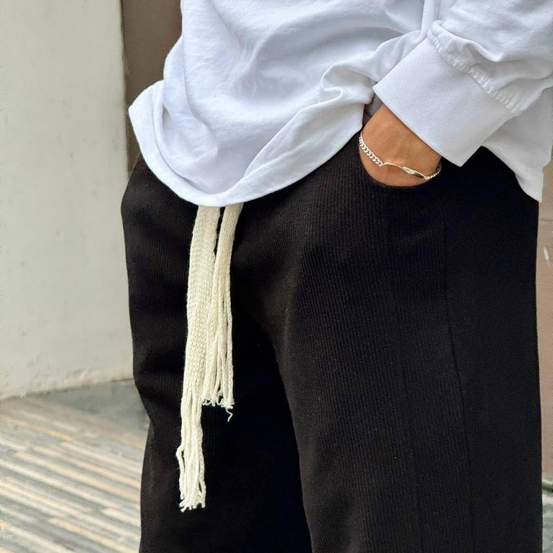 QUẦN TĂM Ver.2 form suông phủ giày thiet kế PNSTORE 02 Nam Menswear Đen 6