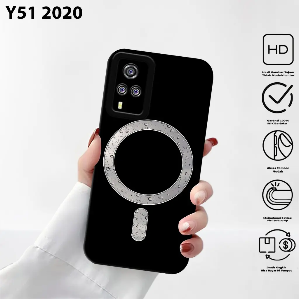 Case V1V0 Y51 2020 Motif Logo Walpaper - Cover Hp - Softcase Procamera - Kesing - Silikon Hp