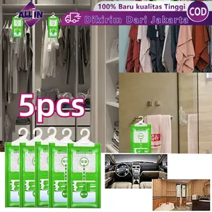 5 Pcs Kantong Penyerap Lembab Lemari Anti Jamur Kantong Serap Lembab Multifungsi