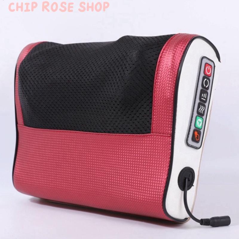 Gối Massage cổ vai gáy hồng ngoại đa chức năng , mát xa cổ gáy, xoa bóp thắt lưng tặng 1 hộp vai gáy Máy Massage máy  mát gối  massage máy  mát  xa  cầm  tay  mini máy  rung  bụng