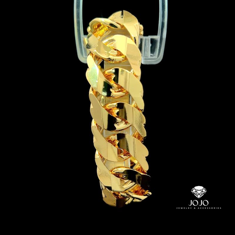 L585 Lắc tay unisex JOJO, lắc tay phong thủy thiết kế cao cấp sáng lấp lánh