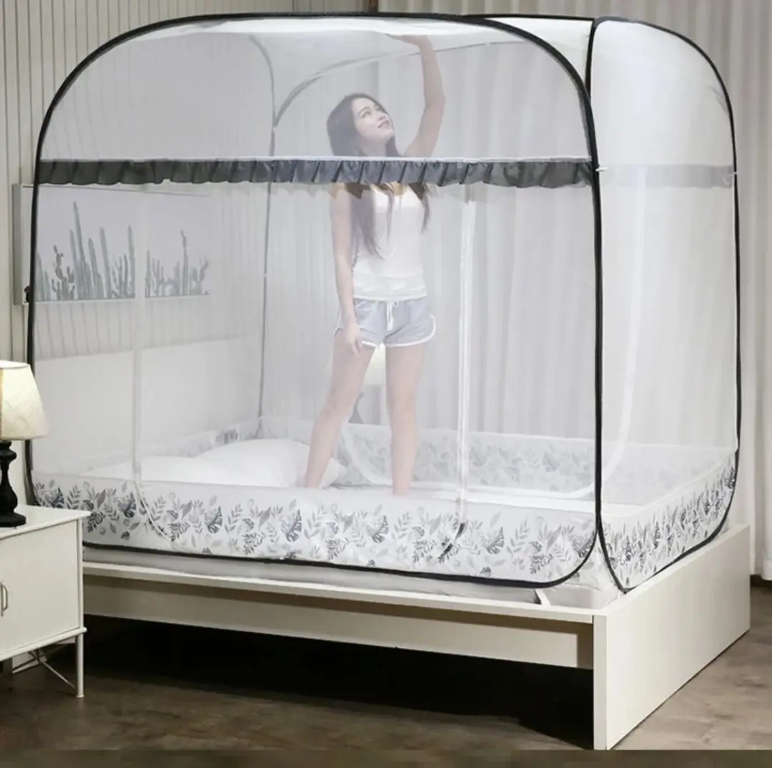 (HÀNG LOẠI 1) Màn tự bung đỉnh vuông - mùng tự bung đỉnh vuông 1m6, 1m8 và 2m2