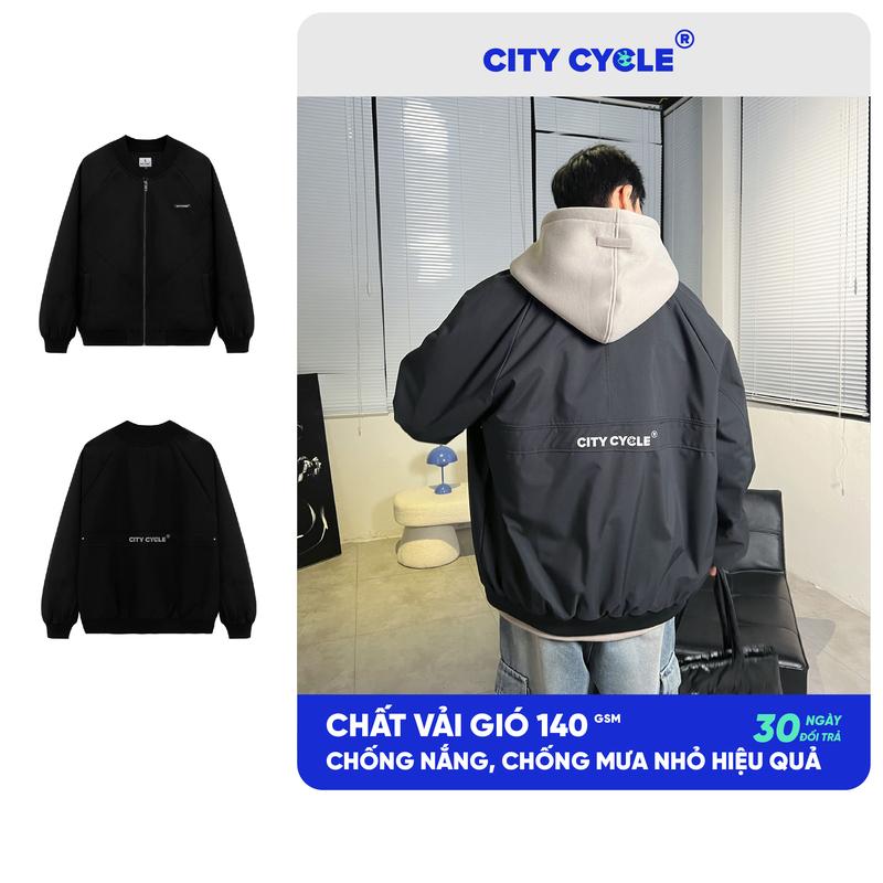 Áo Khoác Jacket Gió Local Brand Uranus City Cycle Menswear oversize unisex Nam nữ form rộng chống nước màu Đen Ong Baggy aokhoac nam