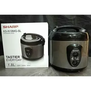 SHARP KS-N18MG SL Rice Cooker 3in1 Kapasitas 1,8Liter SILVER
