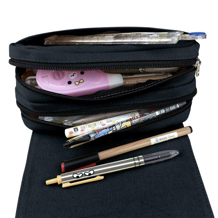 Product Introduction of DRAGON BALL Cartoon Pattern Large Capacity Student Children Zipper Canvas Pencil Case 6