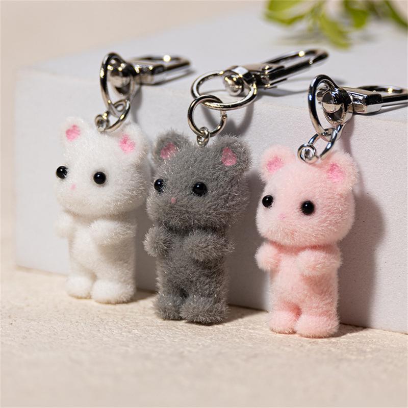 Mini Plush Mouse Keychain Desk Decoration for Young Girl Cute Cartoon Backpack Satchel Hanging Keychain 1